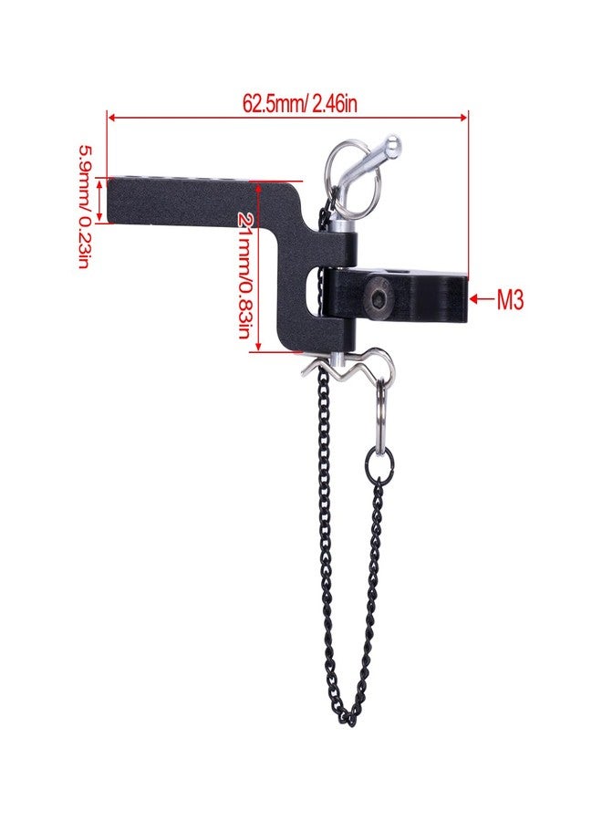 YSKMLOLP RC Tow Hook,Metal Trailer Chain Tow Hook for 1/10 RC Crawler Axial SCX10 90046 TRX4 TRX6 Redcat RC4WD D90 CC01 Rescue Simulation Accessories - Image 2
